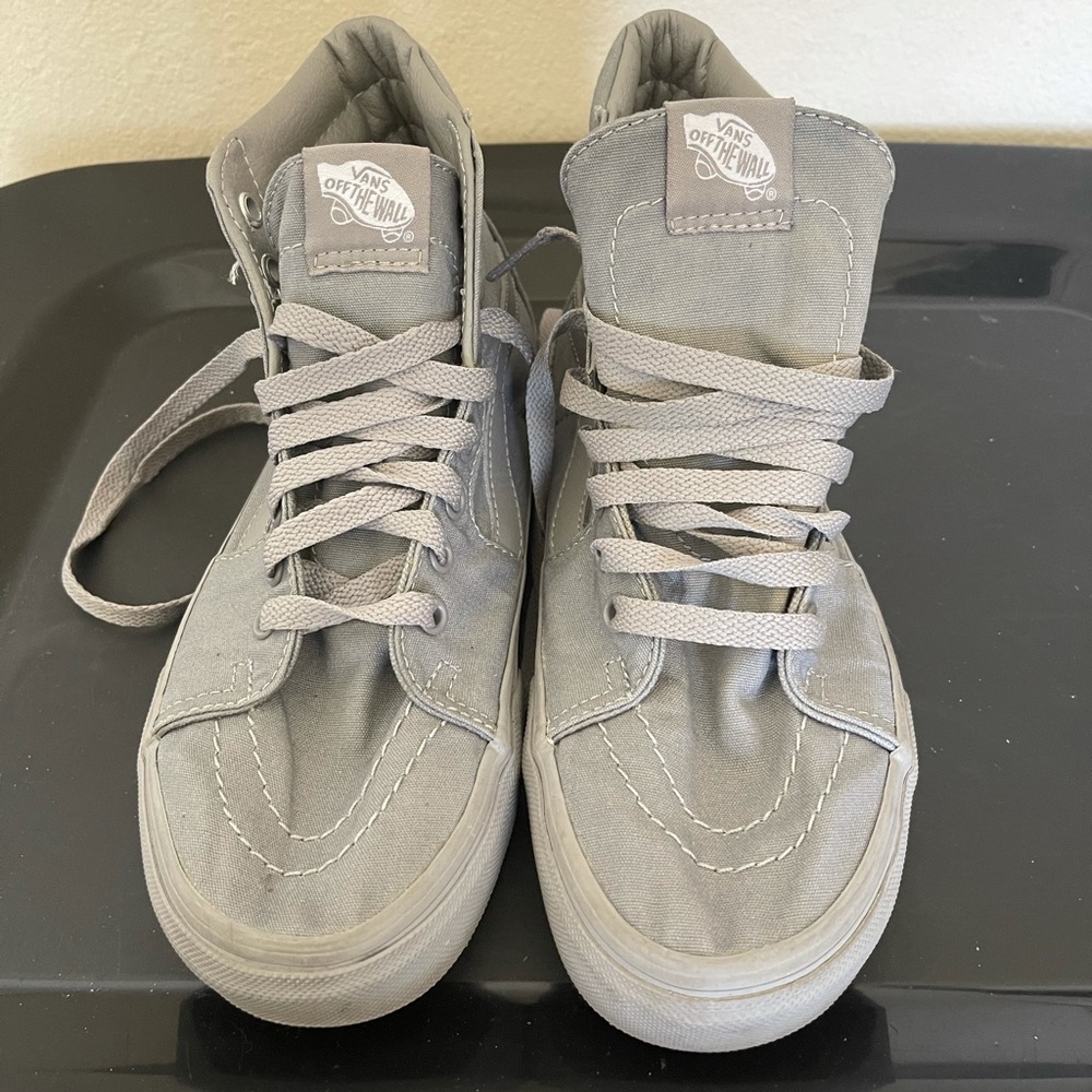 Mono Grey Vans (Hi)